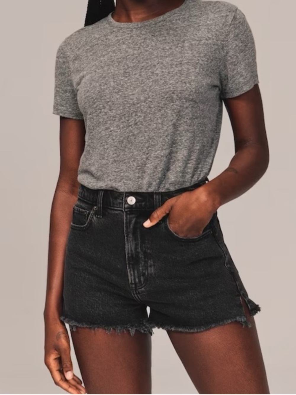 Abercrombie & Fitch Ultra High Rise Mom Shorts